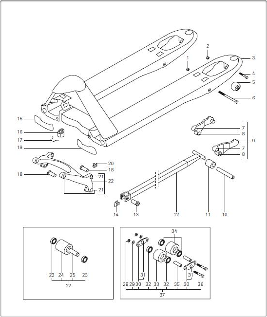 Jungheinrich AM22 Main Frame Drawings