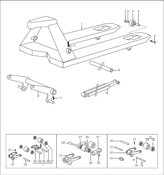 Jungheinrich AM2000 Main Frame Drawings