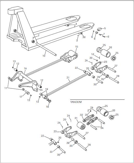 BT L2000, L2300, L2000-U, L2300-U Main Frame Drawings